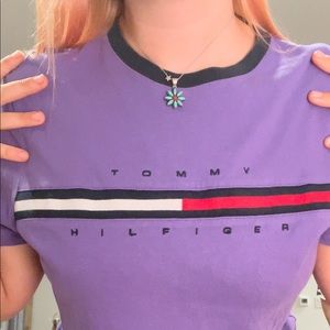 Vintage Tommy Hilfiger Embroidered T Shirt